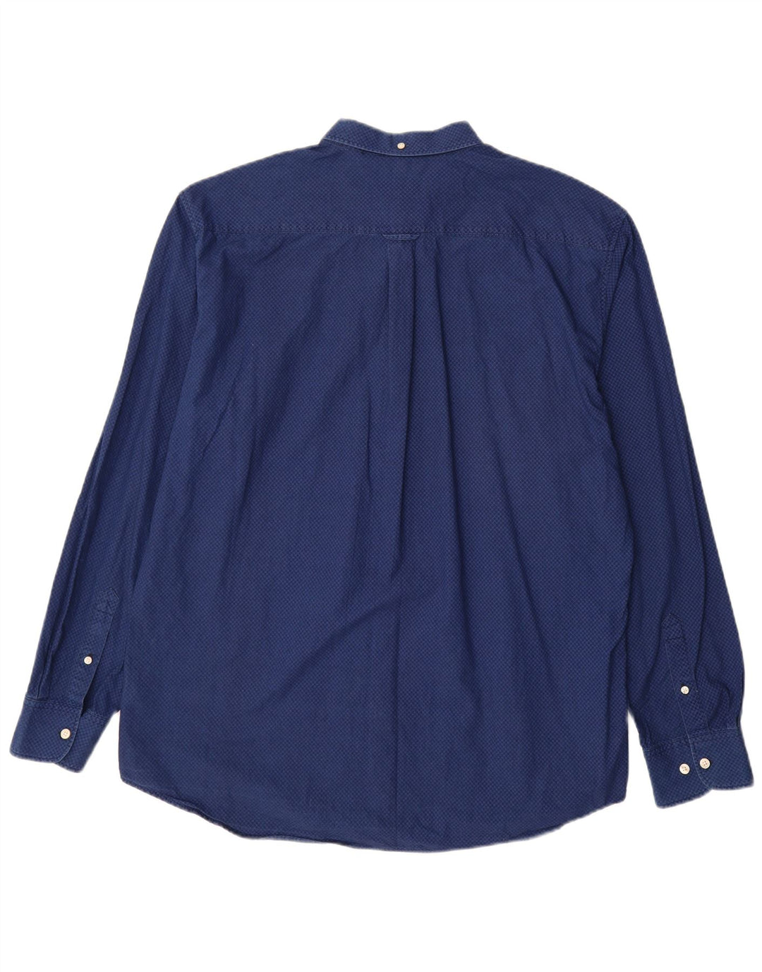 GANT Herren-Hemd mit normaler Passform, Größe 45/46, 18, 2XL, blaue geometrische Baumwolle