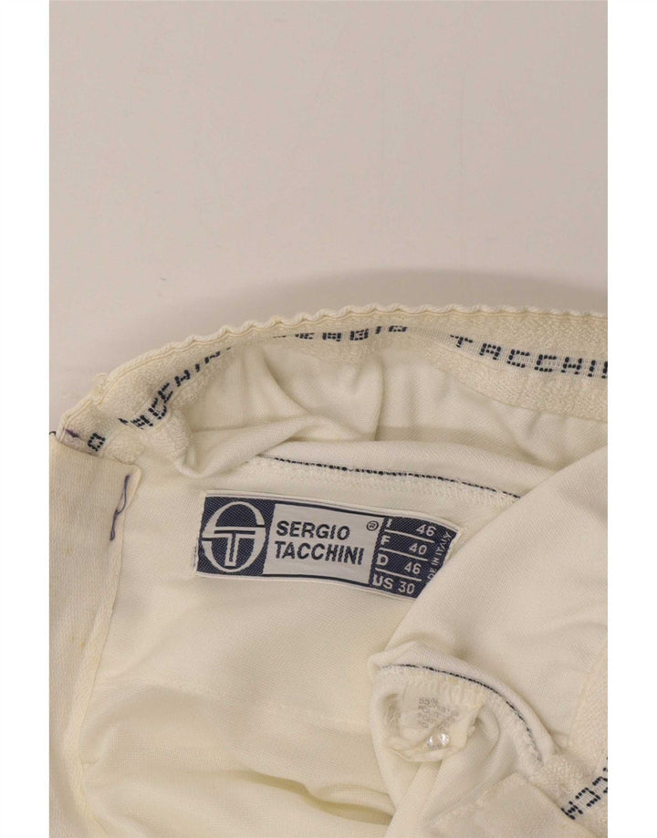 Sergio Tacchini Damen Freizeitshorts IT 46 Large W32 Weißer Farbblock