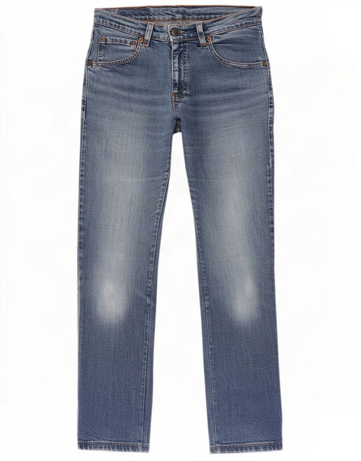 Levi's Damen 525 Straight Jeans W30 L28 Blaue Baumwolle