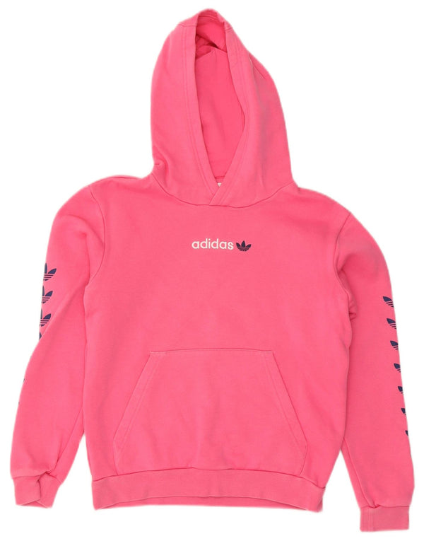 Adidas Mädchen Graphic Hoodie Pullover 11–12 Jahre rosa Baumwolle