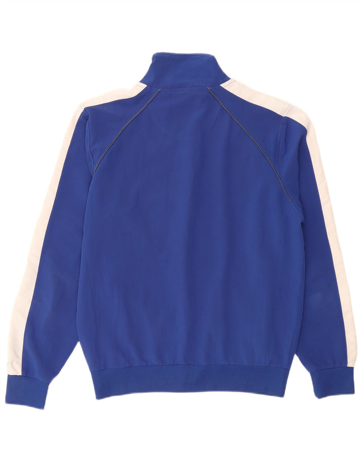 Arena Herren-Trainingsanzug-Oberteil, Jacke, klein, blaues Farbblock-Polyester