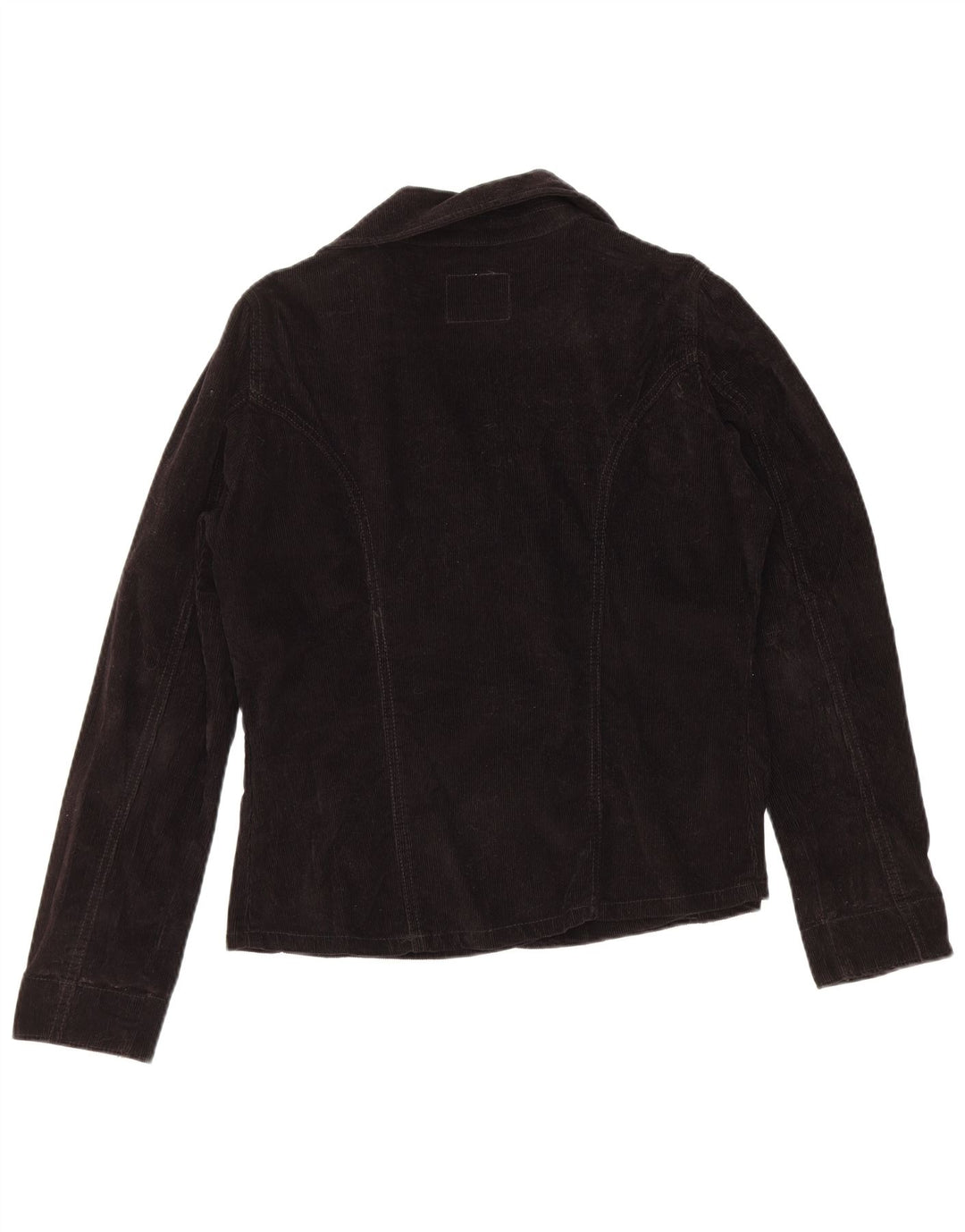 Levi's Damen Cord Pea Coat UK 16 Large Schwarz Baumwolle