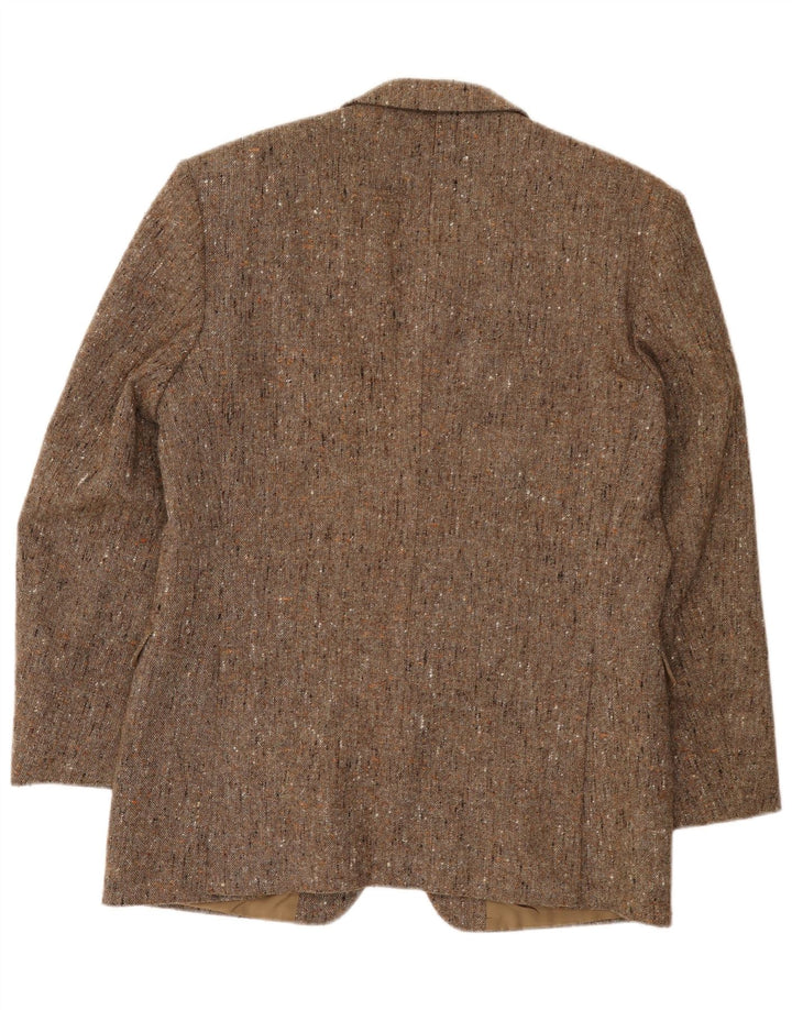 Vintage Herren 2-Knopf-Blazerjacke UK 38 Mittelbeige meliert