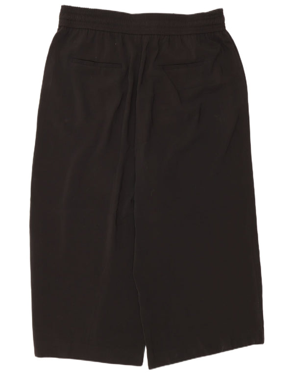 Zara Damen Culottes Freizeithose 2XL W34 L25 Schwarz Polyester