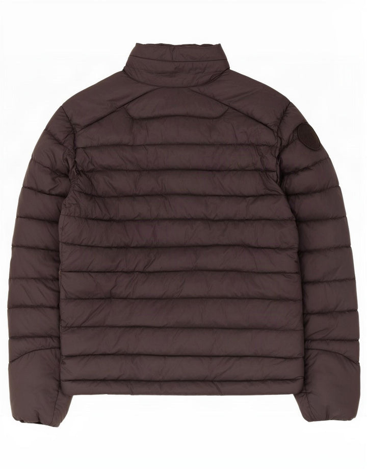Blauer Herren Wattierte Jacke UK 44 2XL Schwarz Polyamid