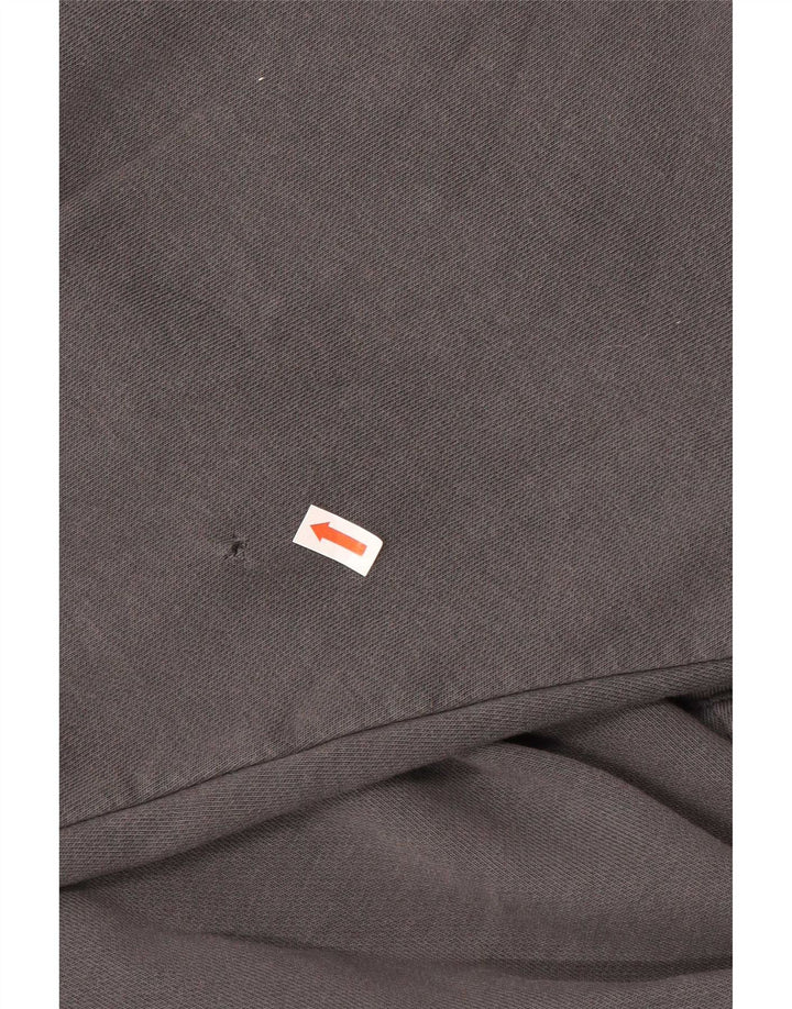 Nike Herren-Kapuzenpullover mit Grafik, groß, graue Baumwolle