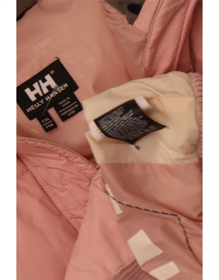 Helly Hansen Wattierte Damenjacke mit Kapuze, UK 44 2XL, rosa Nylon