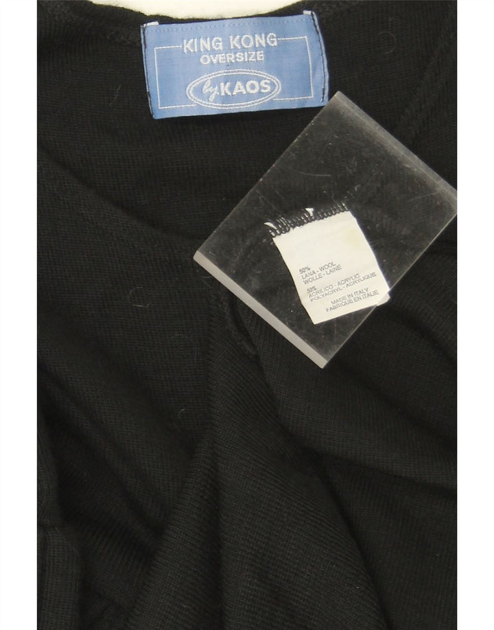 Kaos Damen ärmelloses Basic-Kleid, Einheitsgröße, schwarze Wolle