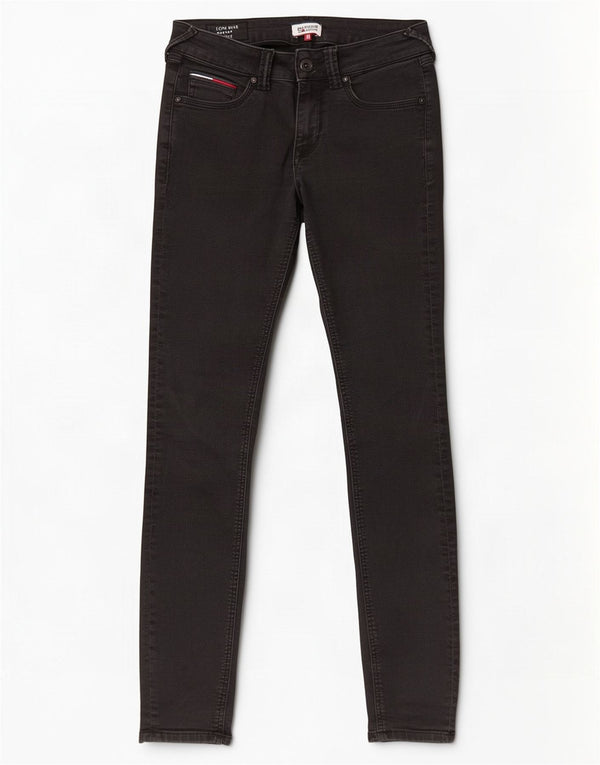 Tommy Hilfiger Damen Sophie Low Waist Skinny Jeans W28 L32 Schwarz Baumwolle