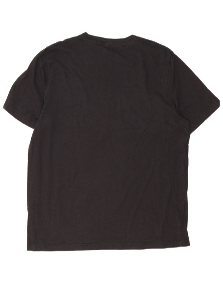 Puma Herren T-Shirt mit Grafik, groß, aus schwarzer Baumwolle