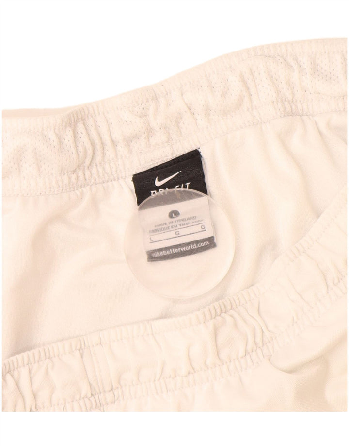 Nike Herren Dri Fit Sportshorts, groß, aus weißem Polyester