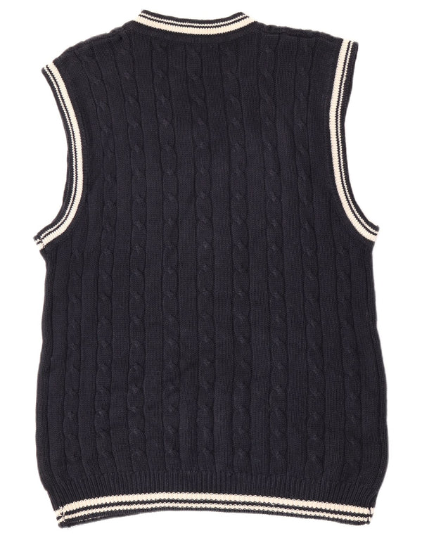 L.O.G.G Herren-Weste-Tanktop Medium Navy Blue Ramie