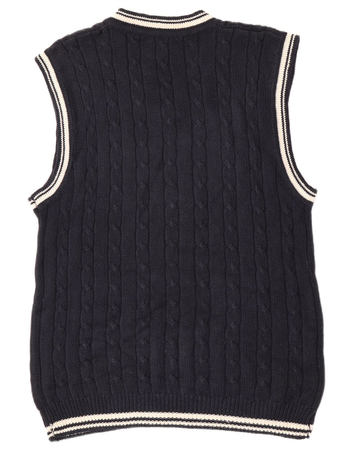 L.O.G.G Herren-Weste-Tanktop Medium Navy Blue Ramie