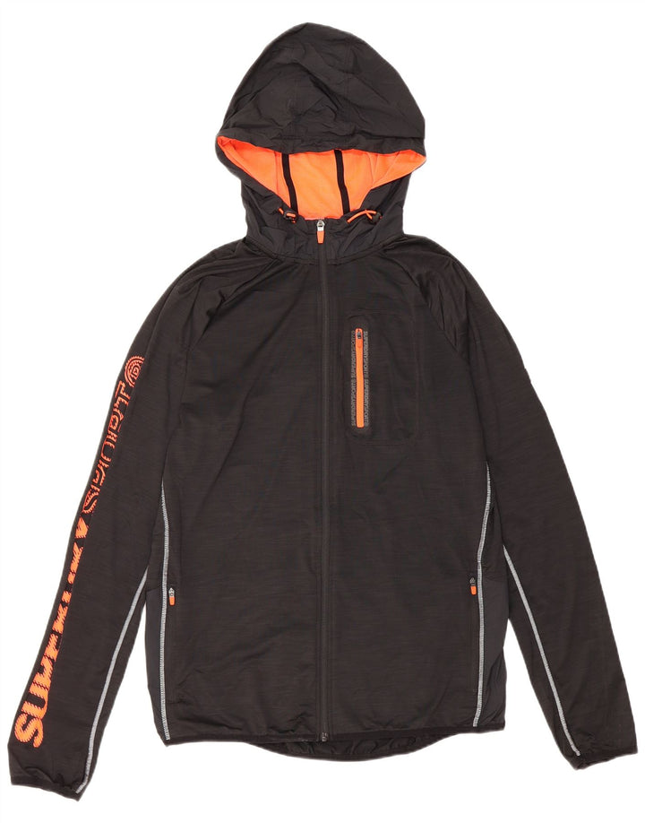Superdry Herren Athletic Fit Graphic Trainingsanzug-Oberteil, Jacke, Größe L, Schwarz