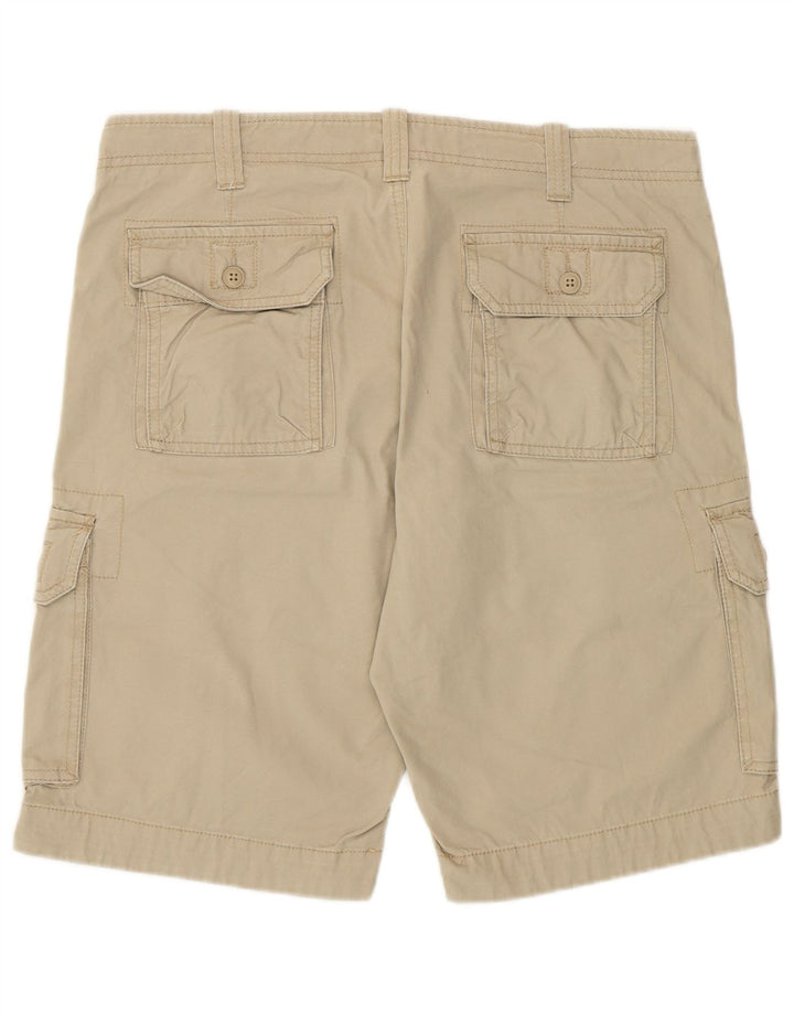 Benetton Herren Cargoshorts IT 48 Medium W32 Beige Baumwolle