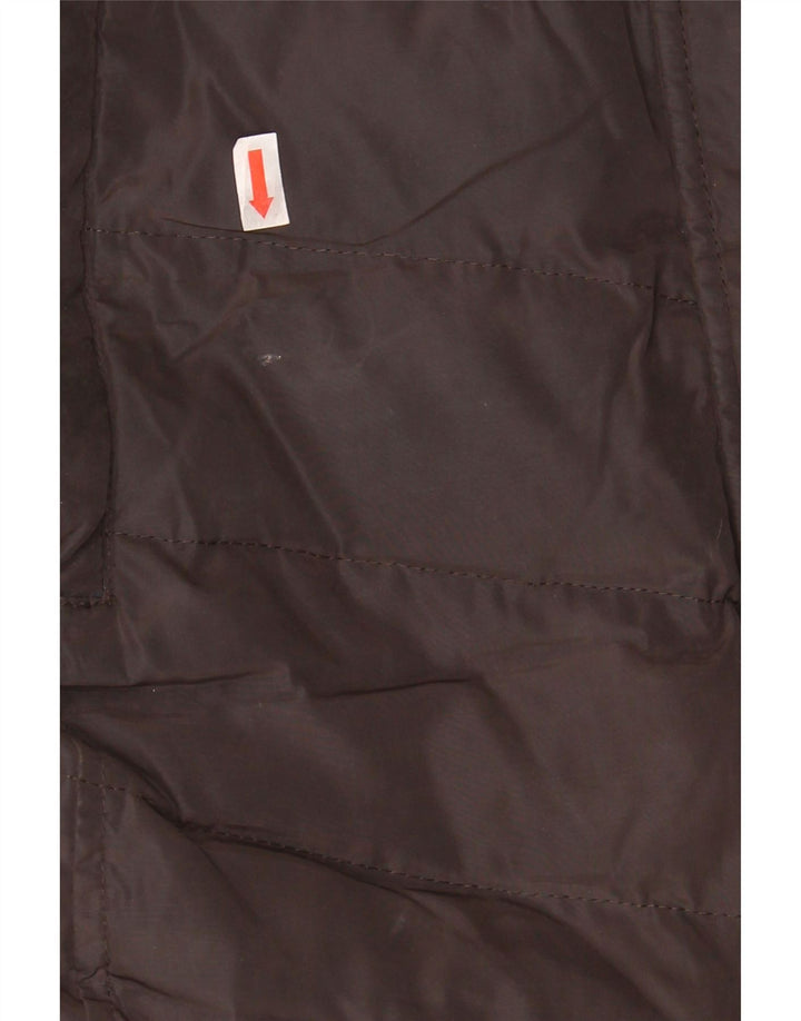 JOULES Womens Padded Coat UK 12 Medium Grey Polyester Vintage Joules and Second-Hand Joules from Messina Hembry 