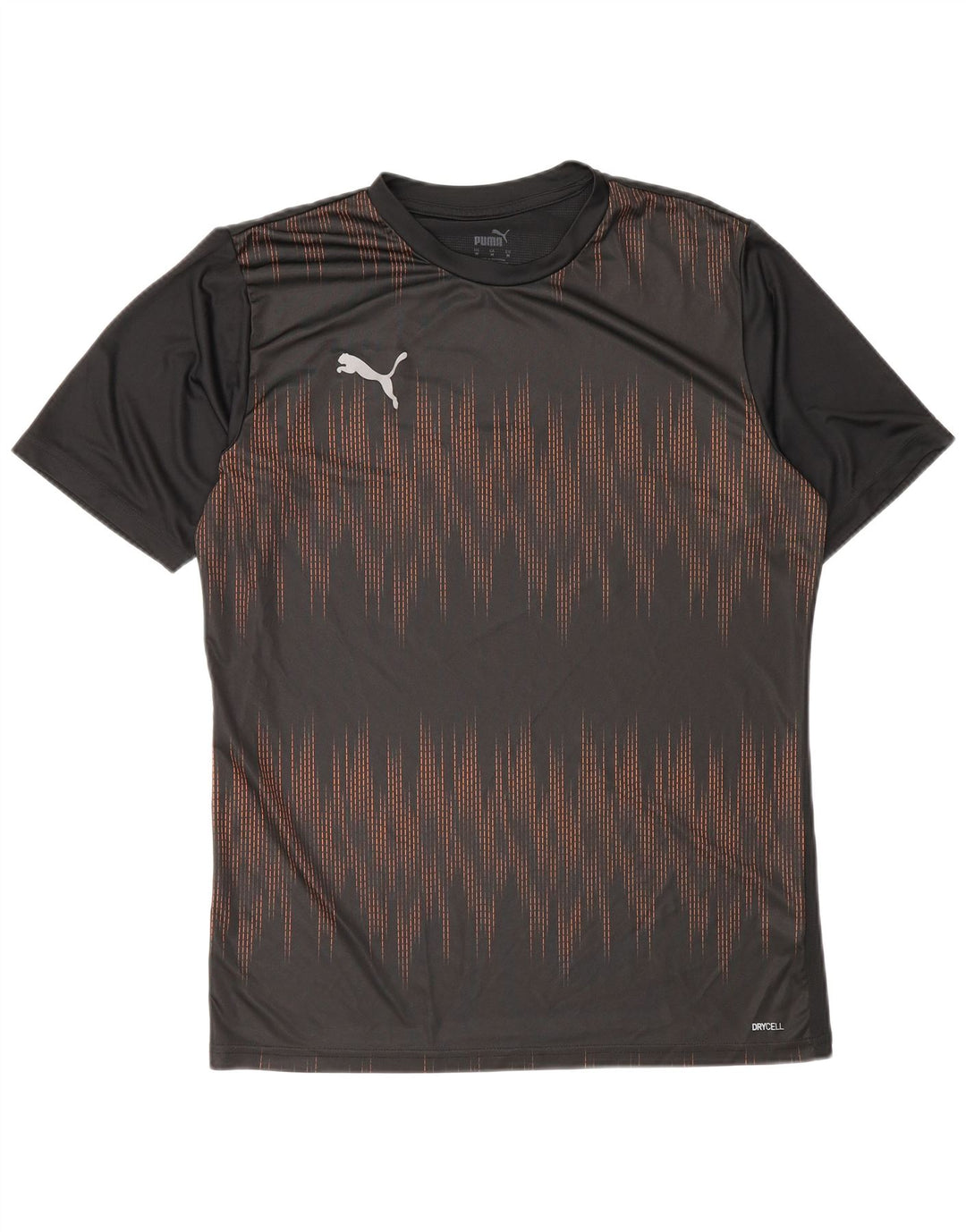 Puma Herren T-Shirt Oberteil Mittel Schwarz Geometrisch Polyester