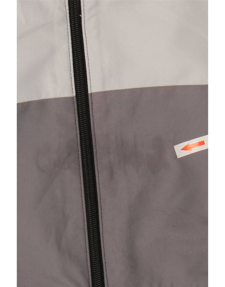 Adidas Herren-Trainingsanzug mit Kapuze, Jacke, Mittelschwarz, Farbblock-Polyester