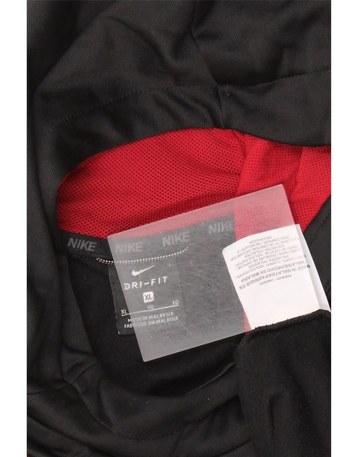 NIKE Dri Fit Graphic Kapuzenpullover für Jungen, 13–14 Jahre, XL, schwarzes Polyester