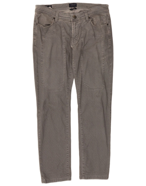 Jeckerson Slim Freizeithose für Herren, W34, L29, graue Baumwolle