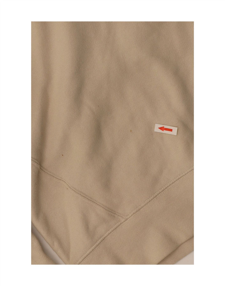 REISS Herren-Sweatshirt mit Rollkragen, Größe S, beige, Baumwolle