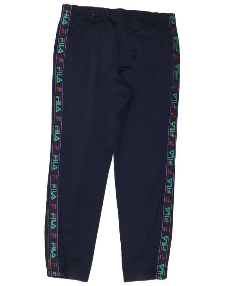 Fila Herren-Trainingshose mit Grafik, Größe IT 48, mittleres Marineblau