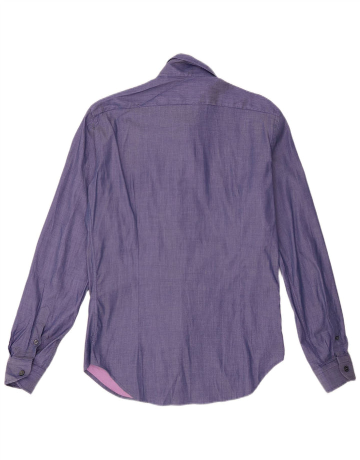 Naracamicee Herrenhemd Small Lila Baumwolle