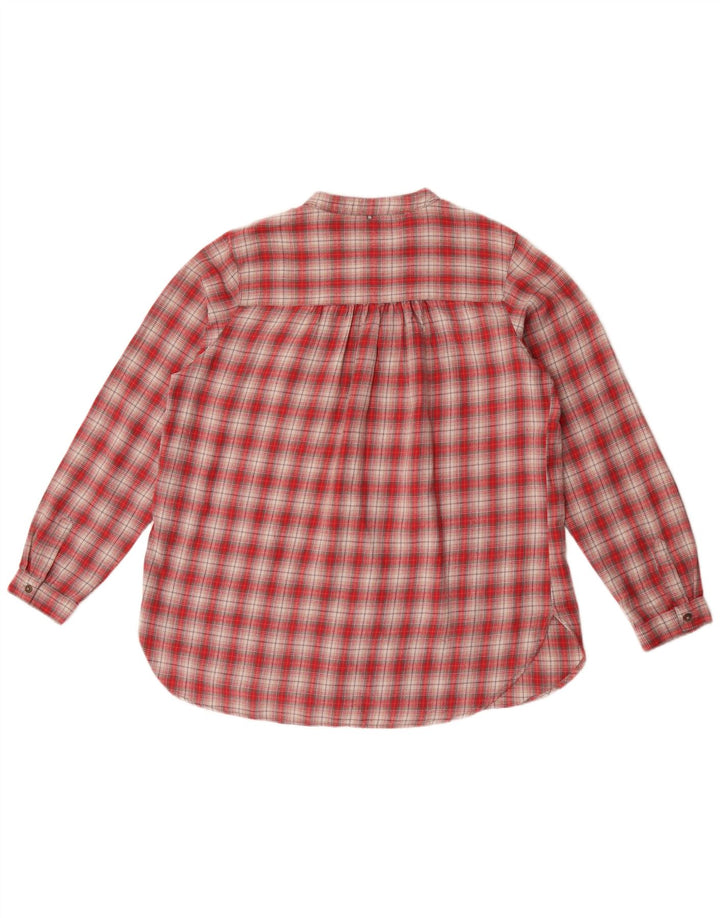 Camel Active Damen Flanellhemd UK 14 Mittelrot karierte Baumwolle