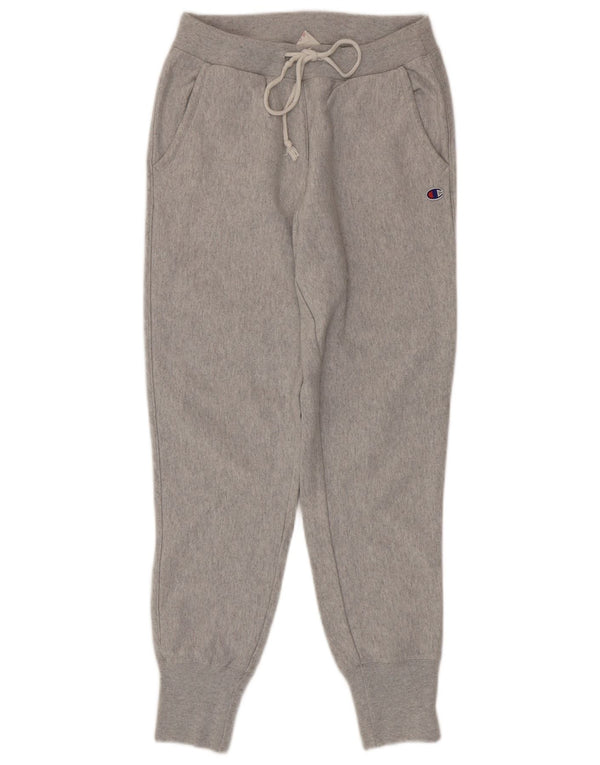 Champion Damen-Trainingshose, Jogginghose, Größe S, Größe S, Grau, Baumwolle
