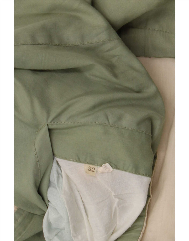 Vintage Herren Kapuzen-Wendejacke IT 52 XL Grüner Farbblock