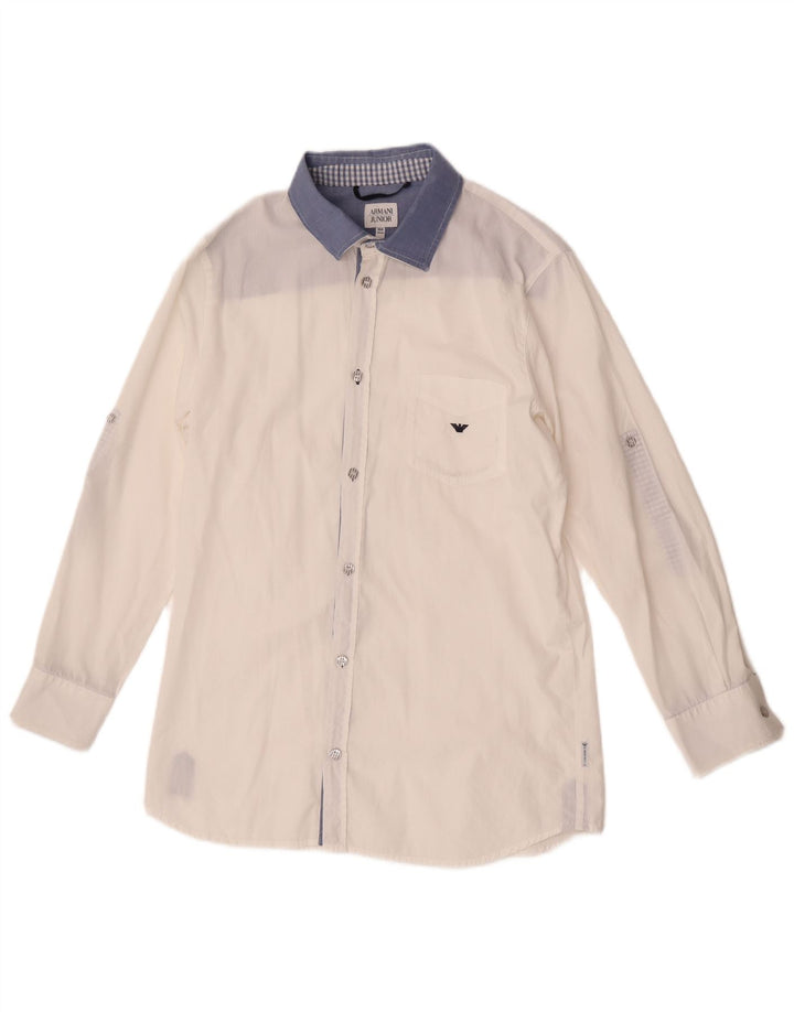 Armani Junior Jungen Hemd 15-16 Jahre Weiß