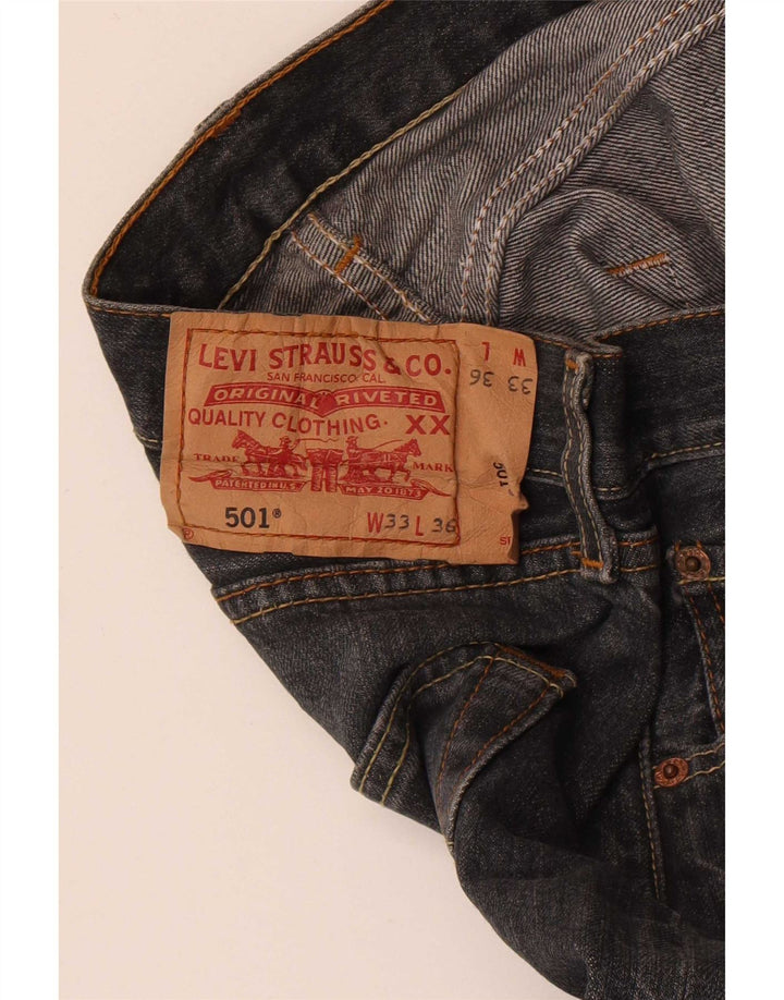 Levi's Herren 501 Straight Jeans W33 L30 Grau