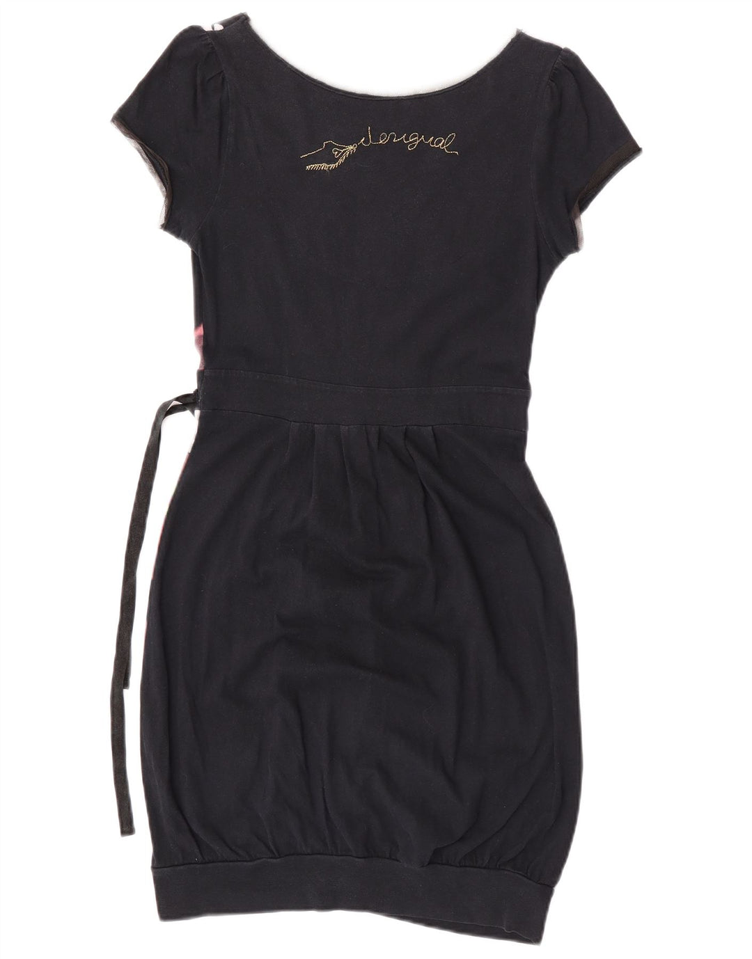 Desigual Damen Graphic Etuikleid UK 10 Small Schwarz