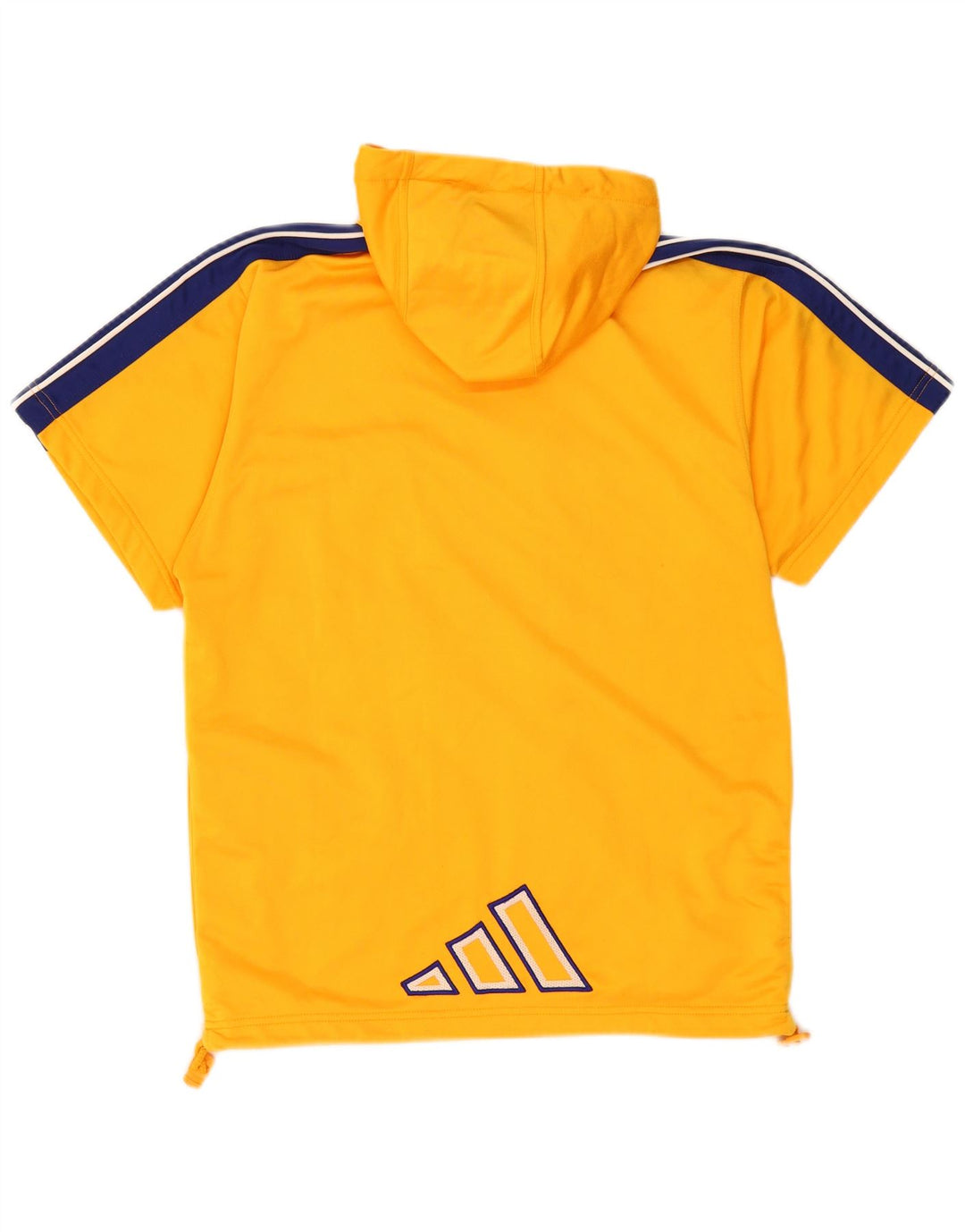 Adidas Herren-Trainingsanzug mit Kapuze, Jacke, Größe S, Orange, Farbblock