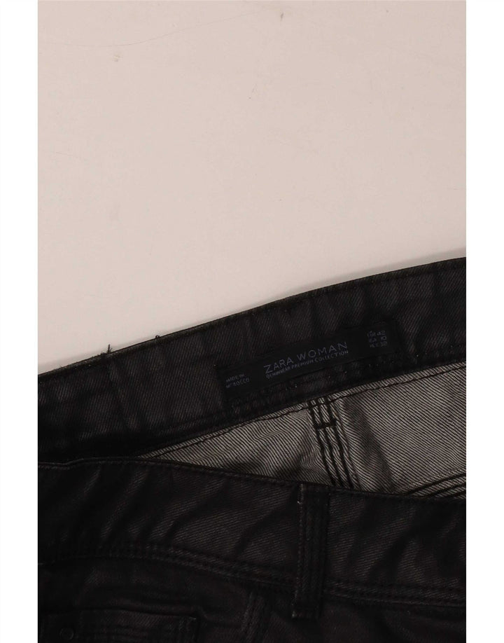 Zara Damen Slim Jeans EU 42 Large W32 L30 Schwarz