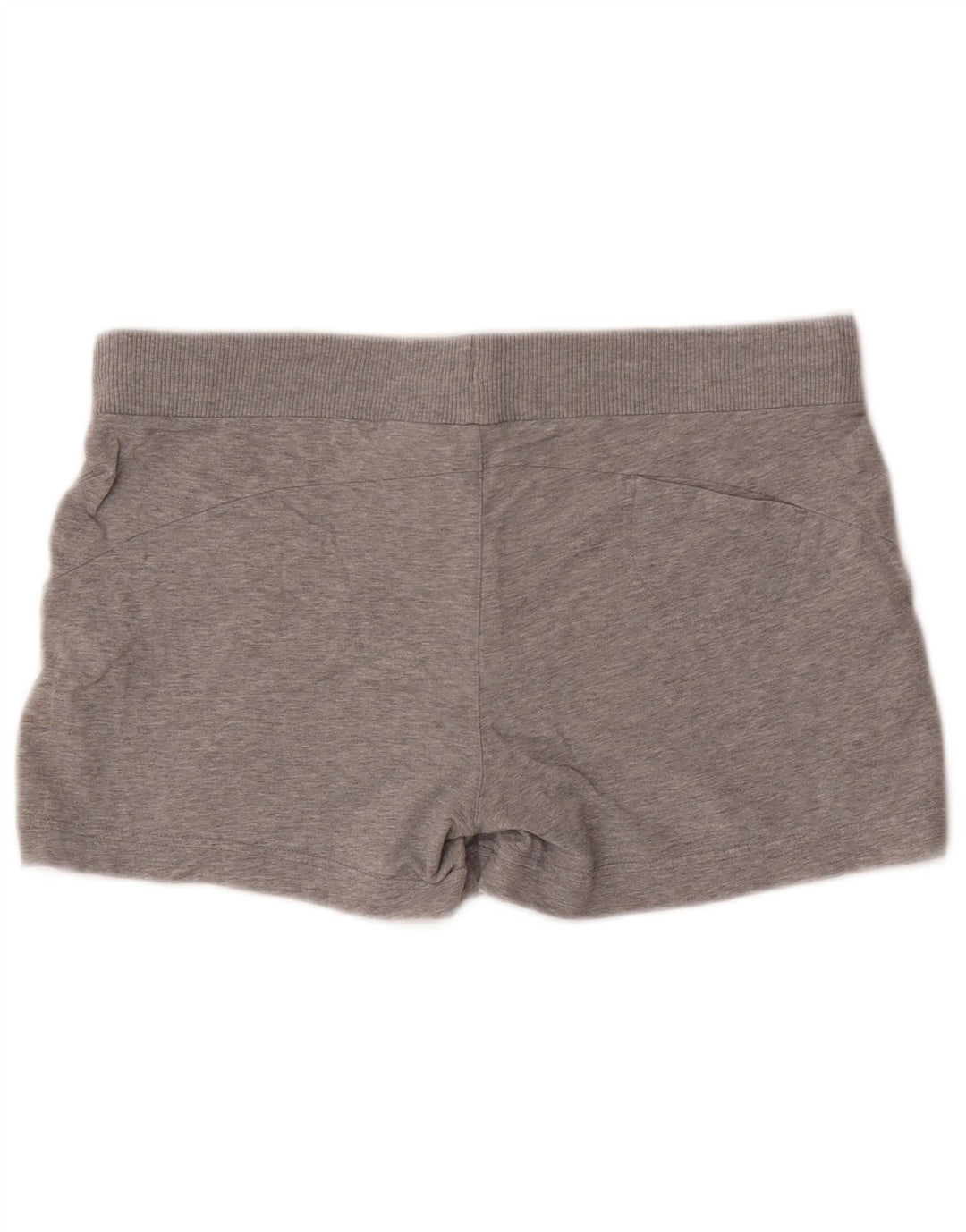 Nike Damen Sportshorts UK 12/14 mittelgraue Baumwolle