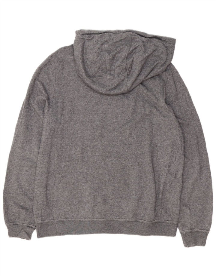 NIKE Herren Kapuzenpullover, groß, graue Baumwolle