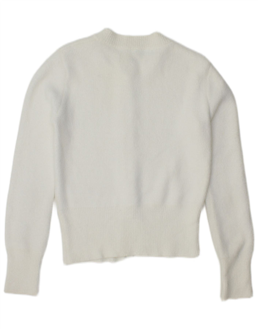 Zara Damen-Cardigan-Pullover UK 10 Small Weiß