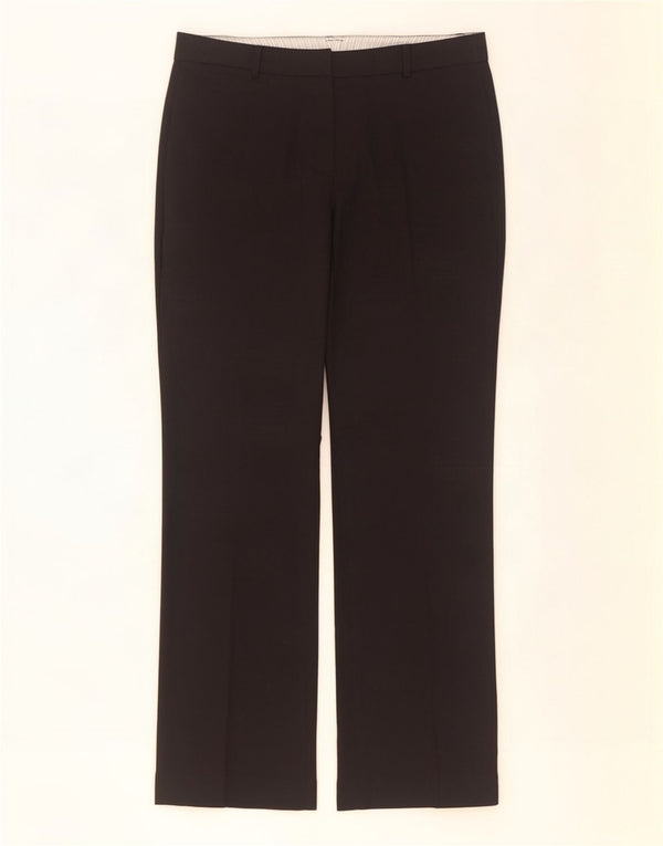Marks & Spencer Damen Bootcut-Anzughose UK 10 Small W31 L30 Schwarz