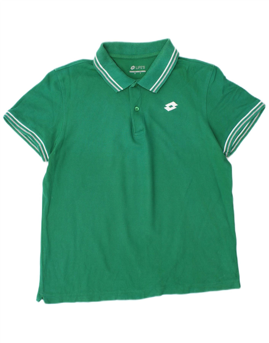 LOTTO Herren-Poloshirt, klein, grüne Baumwolle