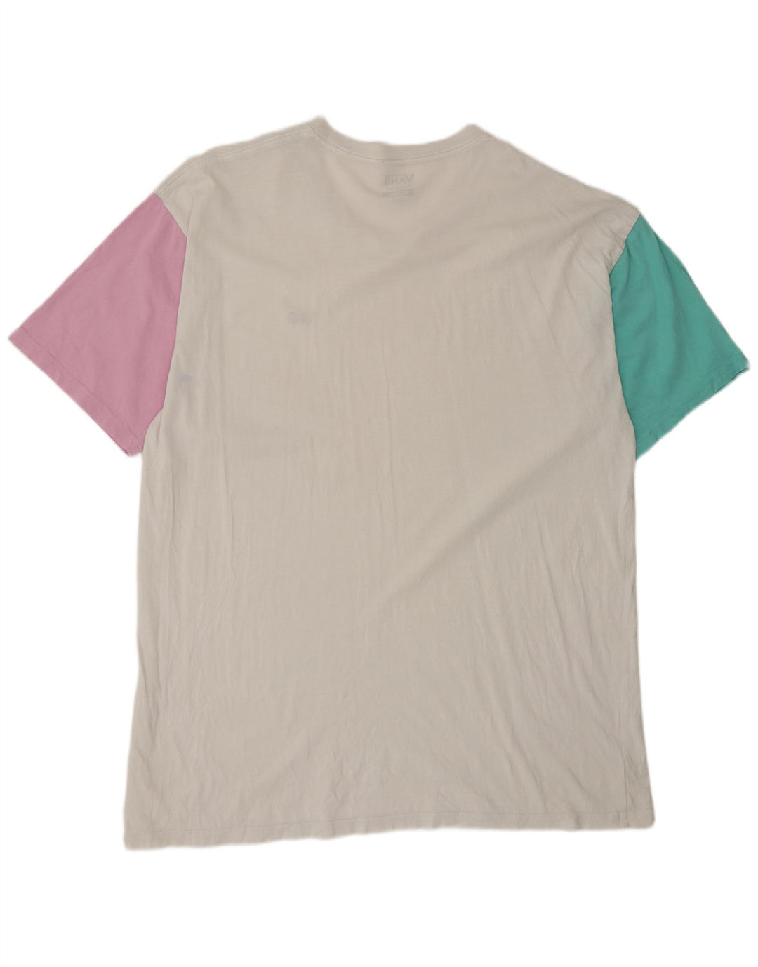 Vans Herren-T-Shirt mit klassischer Passform, 2XL, Weiß, Farbblock