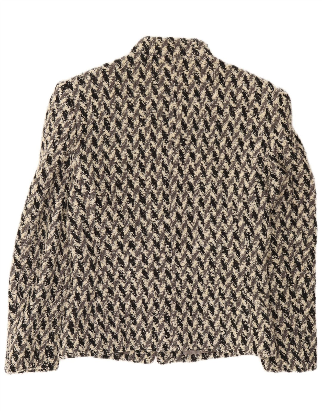 Basile Damen-Blazer mit 4 Knöpfen, IT 44, mittelgraue geometrische Viskose