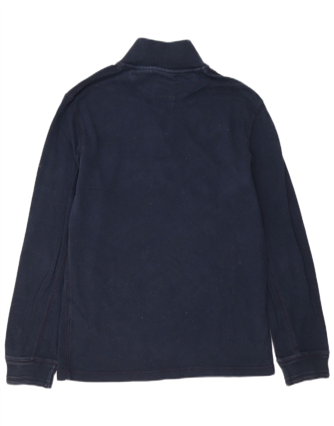 Timberland Herren-Sweatshirt mit Reißverschluss am Hals, Größe S, marineblaue Baumwolle