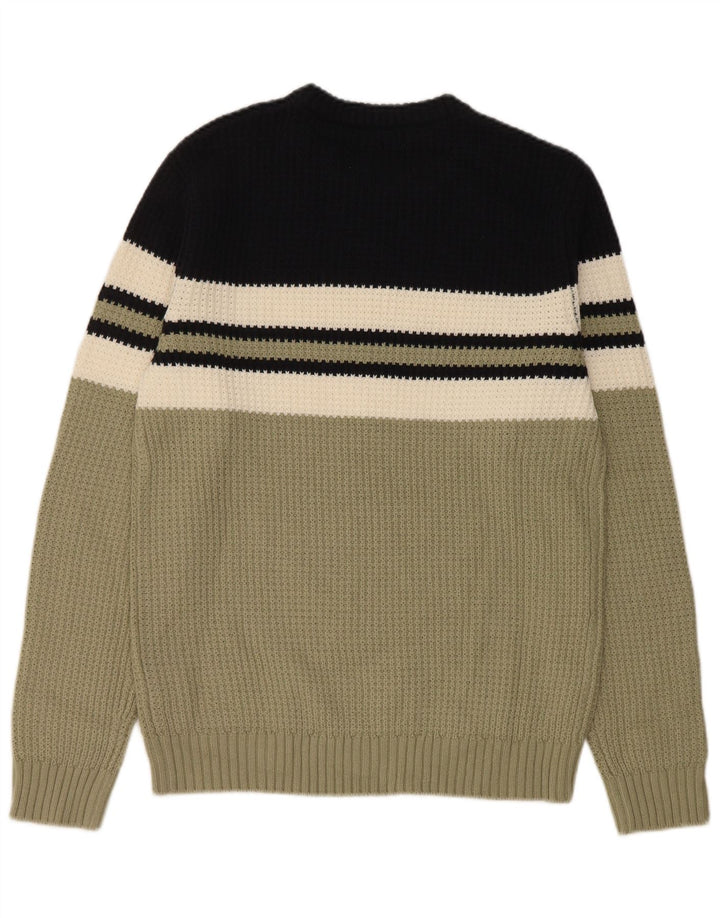 Jack & Jones Herren-Pullover mit Rundhalsausschnitt, mittelgroß, mehrfarbig, Farbblock