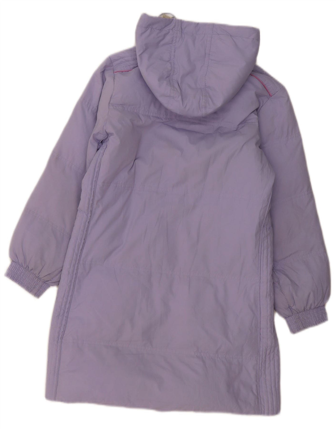 Champion Wattierter Mantel mit Kapuze für Mädchen, 9–10 Jahre, Mittelviolett, Polyester