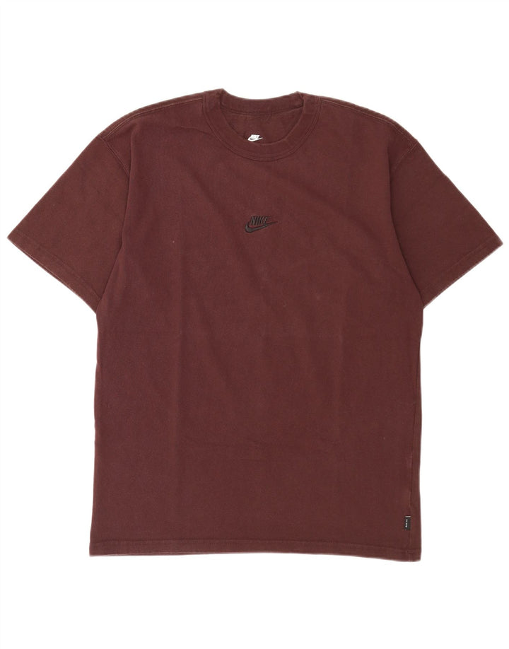 Nike Herren-T-Shirt mit lockerer Passform, Größe S, braun, Baumwolle