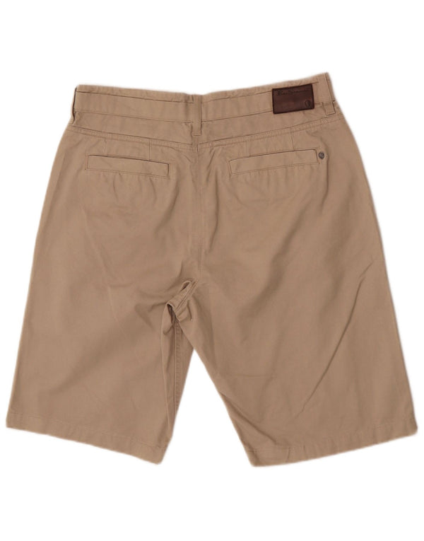 Ben Sherman Herren Chinoshorts W32 Mittelbeige Baumwolle