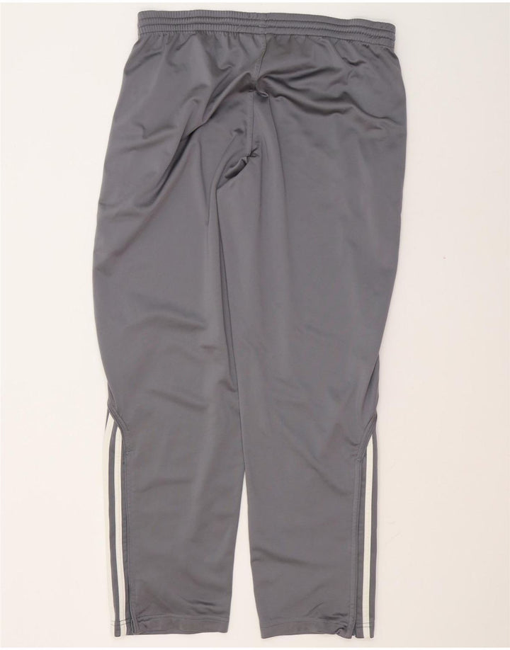 Adidas Herren Trainingshose Jogger UK 38/40 Mittelgraues Polyester