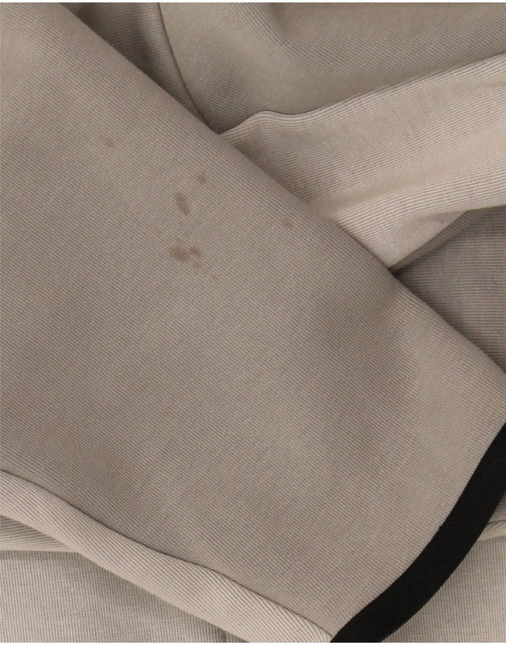 Nike Herren-Kapuzenpullover mit Reißverschluss, mittelgraue Colourblock-Baumwolle