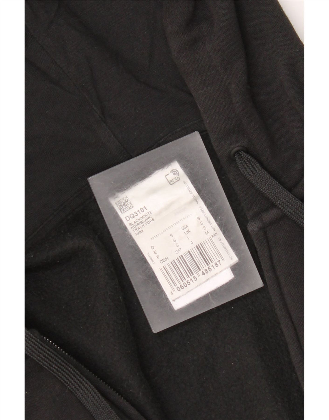 Adidas Herren Zip Hoodie Pullover Small Schwarz Baumwolle